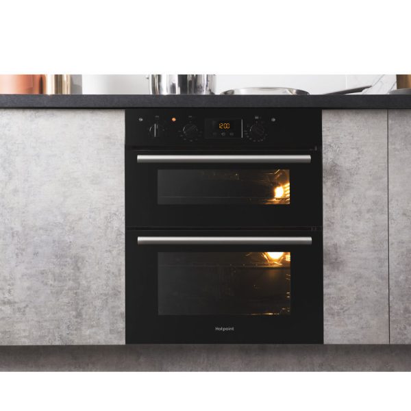 Hotpoint Built-Under Double Oven with the doors closed