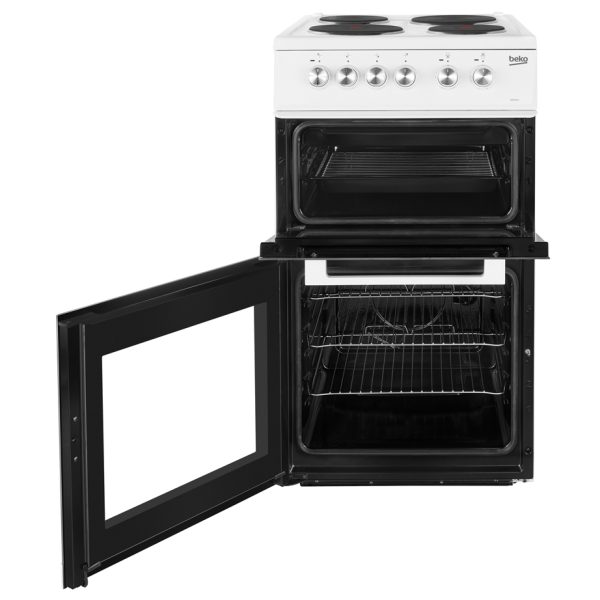 Beko Freestanding Cooker with the doors open