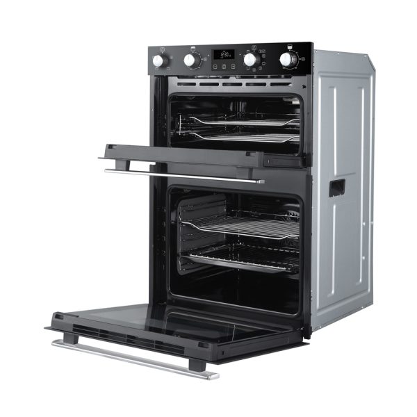 Belling Built in Double Oven with the doors open