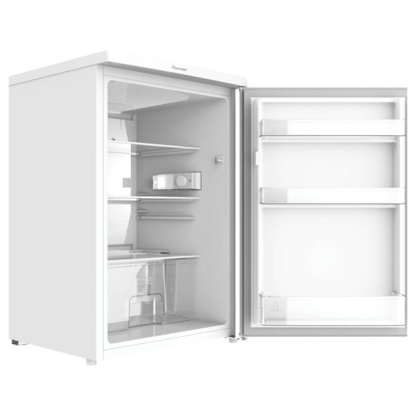 Fridgemaster Larder Fridge with the door open and on an angle