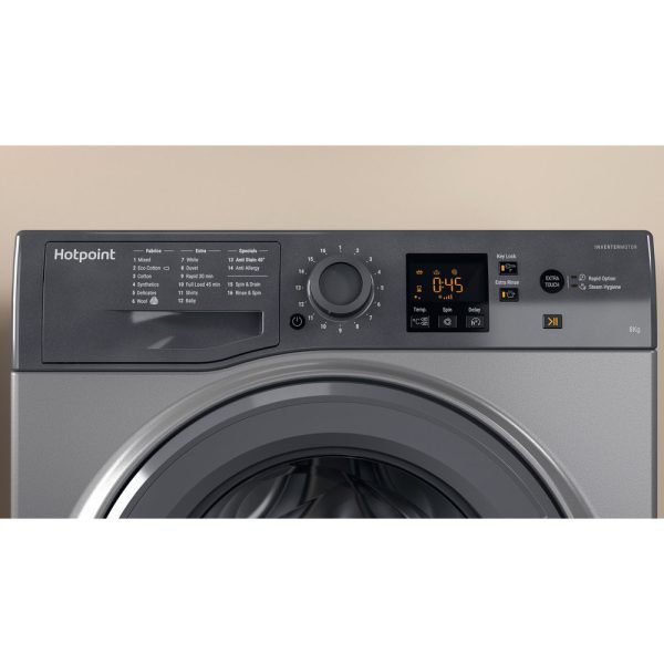 Hotpoint Washing Machine Graphite facia panel