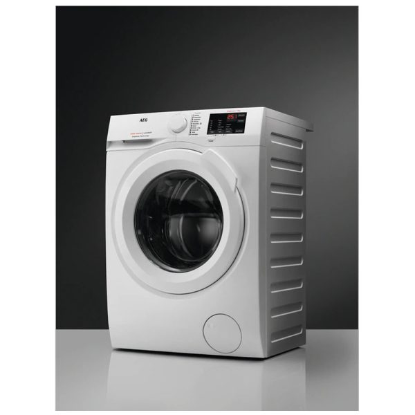 AEG Washing Machine with background