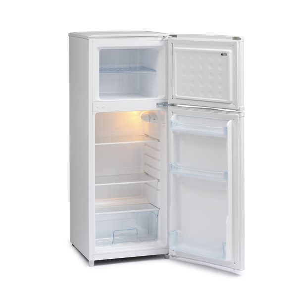 Iceking Top Mount Fridge Freezer with the doors open