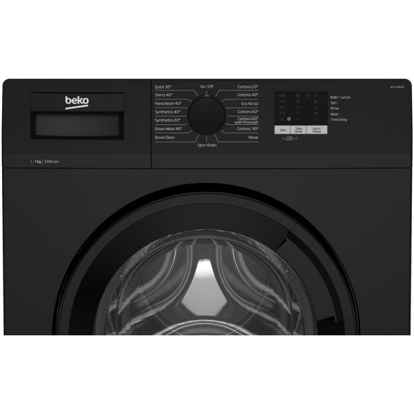 Beko Washing Machine In Black facia panel