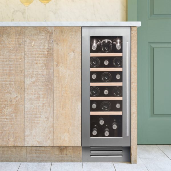 Caple 19 bottle wine cabinet - silver