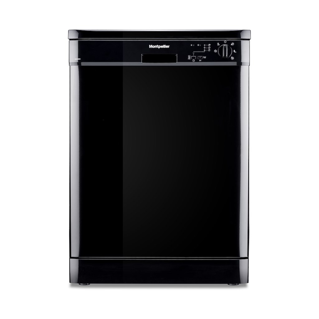 Montpellier DW1255K 60cm Freestanding Dishwasher in Black