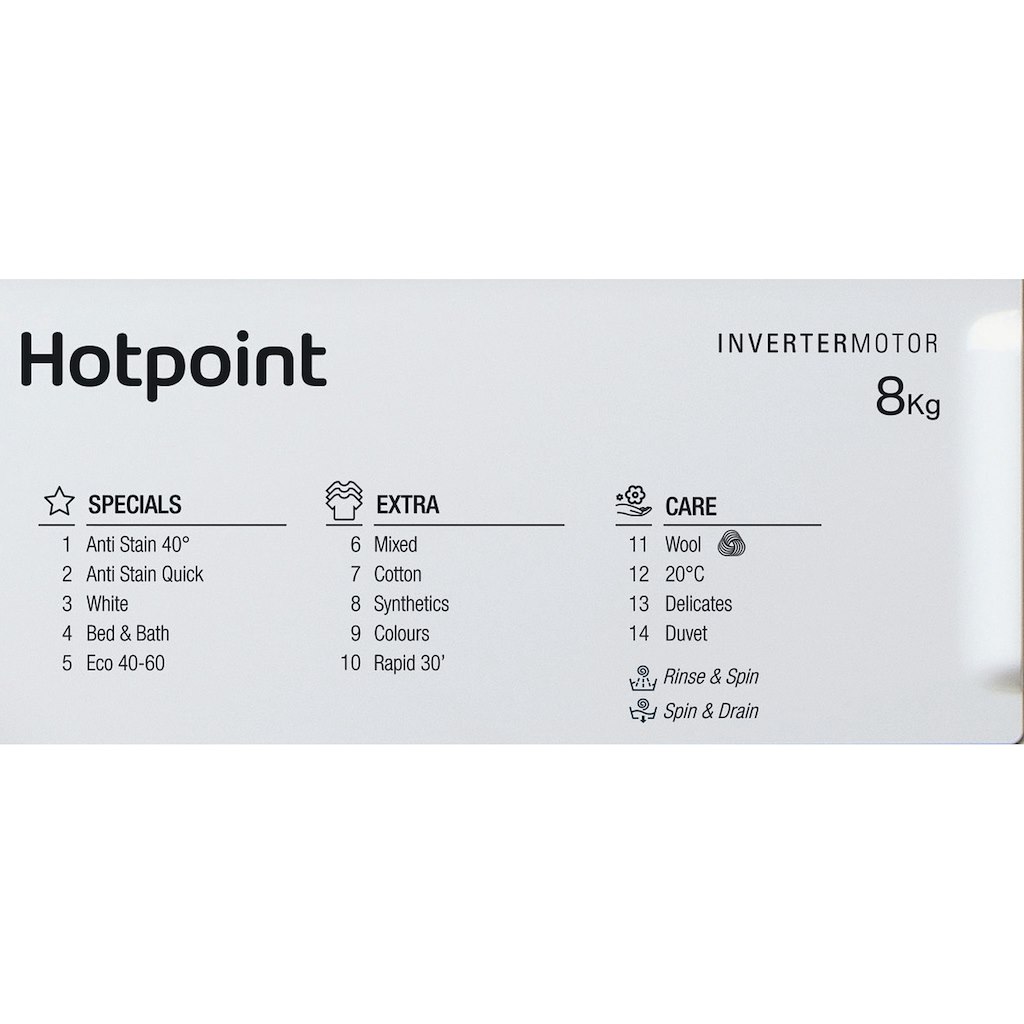 Hotpoint BI WMHG 81484 UK Integrated Washing Machine - Image 3