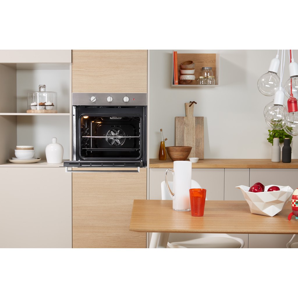 Indesit Aria IFW 6330 IX UK Electric Single Built in Oven in Stainless Steel Aztec Domestics