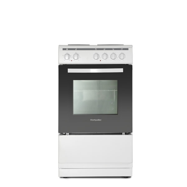 Montpellier MSE46W 50cm Electric Cooker in White