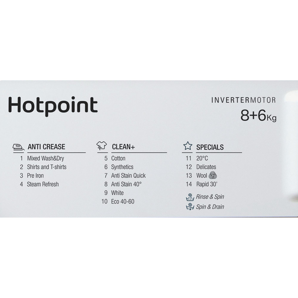 Hotpoint BIWDHG861485 Built-In Washer Dryer - Image 11