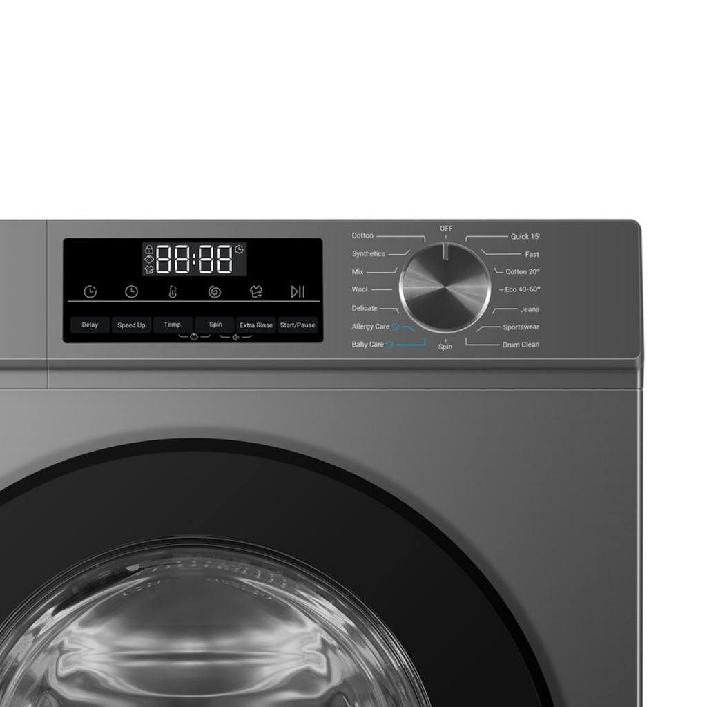 Teknix TK3W814XS 3 Series 8kg Washing Machine with 1400rpm Spin - Titanium - Image 3