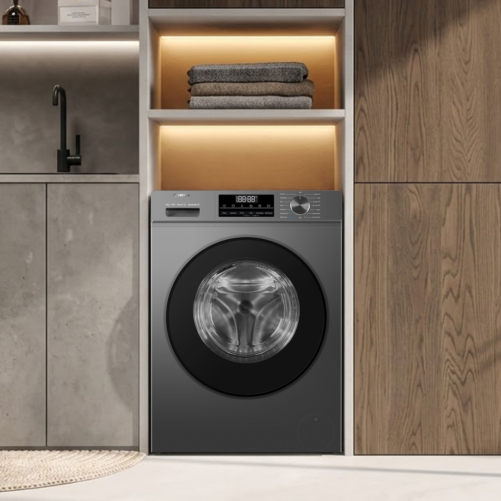 Teknix TK3W814XS 3 Series 8kg Washing Machine with 1400rpm Spin - Titanium - Image 4
